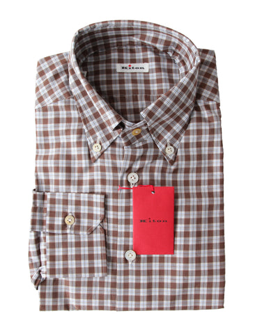 Kiton Brown Shirt - Slim