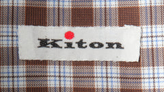 Kiton Brown Check Cotton Shirt - Slim - (KT4232210) - Parent