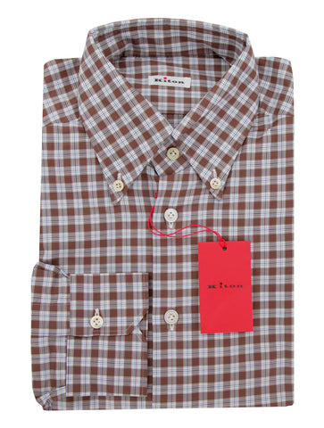Kiton Brown Shirt - Slim