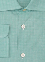 Kiton Green Check Cotton Shirt - Slim - (KT0629223) - Parent
