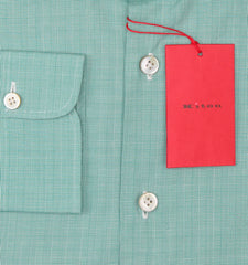 Kiton Green Check Cotton Shirt - Slim - (KT0629223) - Parent