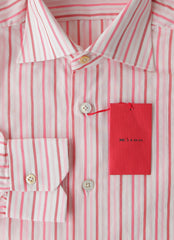 Kiton Pink Striped Cotton Shirt - Slim - (KT427228) - Parent