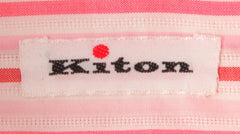 Kiton Pink Striped Cotton Shirt - Slim - (KT427228) - Parent