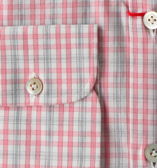 Kiton Pink Check Cotton Shirt - Slim - (KT427224) - Parent