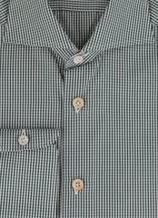 Kiton Green Micro-Check Cotton Shirt - Slim - (KT1114234) - Parent