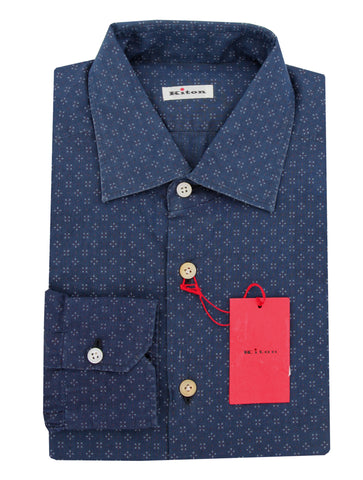 Kiton Dark Blue Shirt - Slim