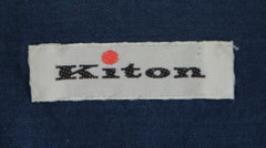 $600 Kiton Blue Solid Cotton Shirt - Extra Slim - (KT314267) - Parent