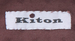 $600 Kiton Brown Fancy Cotton Shirt - Slim - (KT9122616) - Parent