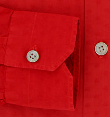 $600 Kiton Red Fancy Cotton Shirt - Slim - (KT9122613) - Parent