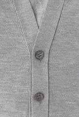 Svevo Parma Gray Cashmere Blend V-Neck Cardigan - (K823231) - Parent