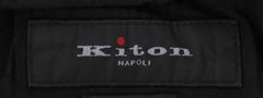 $980 Kiton Charcoal Gray Solid Linen Blend Pants - Slim - (SA619246) - Parent
