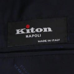 $6195 Kiton Dark Blue Wool Solid Sportcoat - (KT221261) - Parent