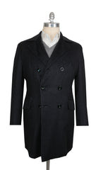 $61075 Kiton Dark Blue Vicuña Peru Solid Coat - (KT422261) - Parent