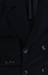 $17500 Kiton Dark Blue Cashmere Blend Solid Coat - (KT422264) - Parent