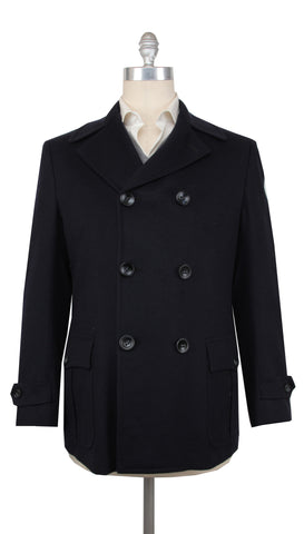 Kiton Dark Blue Peacoat