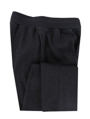 $1150 Kiton Dark Gray Solid Cotton Sweatpants - L - (KT415261)