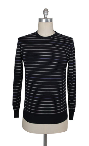 Kiton Dark Blue Crewneck Sweater
