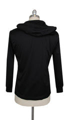 $795 Kiton Black Cotton  Jacket - (KT89258) - Parent