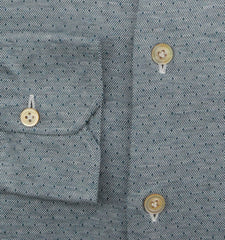 Kiton Green Polka Dot Cotton Shirt - Slim - (KT118224) - Parent