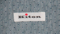 Kiton Green Polka Dot Cotton Shirt - Slim - (KT118224) - Parent