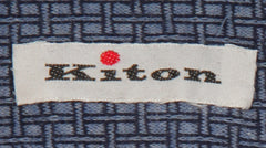 Kiton Blue Fancy Cotton Shirt - Slim - (KT1114233) - Parent