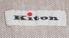 $600 Kiton Light Brown Solid Cotton Shirt - Slim - (KT1114232) - Parent