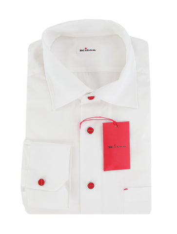 Kiton White Shirt - Slim
