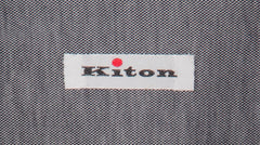 Kiton Gray Solid Cotton Shirt - Slim - (KT1210222) - Parent