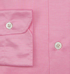 Kiton Pink Solid Cotton Shirt - Slim - (KT118225) - Parent