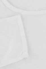 $470 Kiton White Solid Crewneck Cotton T-Shirt - Slim - (KT512269) - Parent