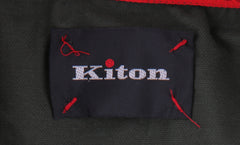 $995 Kiton Green Solid Cotton Polo - (KT726252) - Parent