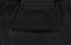 $1150 Kiton Black Solid Cotton Blend Pants - Slim - (KT828253) - Parent