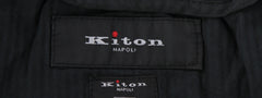 $1150 Kiton Black Solid Cotton Blend Pants - Slim - (KT828253) - Parent