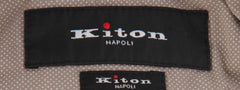 $1150 Kiton Light Brown Solid Cotton Pants - Slim - (KT322252) - Parent