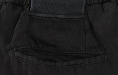 $1150 Kiton Black Solid Linen Pants - Slim - (KT828256) - Parent