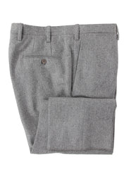 Kiton Gray Solid Wool Pants - Slim - 32/48 - (KT12246)