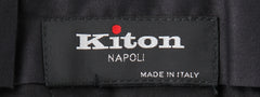 Kiton Dark Brown Solid Wool Blend Pants - Slim - (KT12247) - Parent
