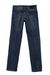 Kiton Blue Solid Jeans - Slim - (KT1227223) - Parent
