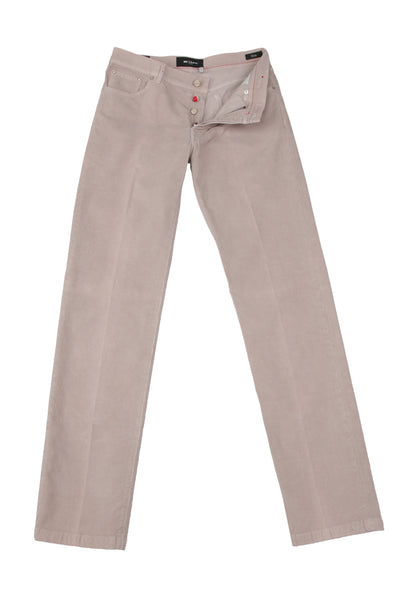 $995 Kiton Beige Solid Corduroy Pants - Slim - (KT63262) - Parent