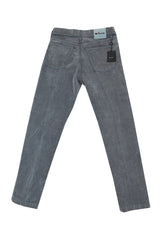 $1190 Kiton Gray Solid Jeans - Slim - (KT521269) - Parent