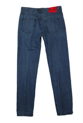 Kiton Blue Solid Jeans - Slim - (KT711234) - Parent