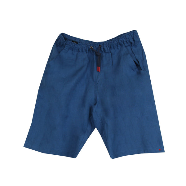 $880 Kiton Blue Solid Shorts -  - (KT512263) - Parent