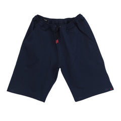 $1355 Kiton Dark Blue Solid Shorts -  - L/L - (KT512267)