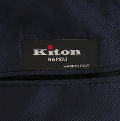 $66750 Kiton Dark Blue Vicuña Peru Solid Coat - (KT422265) - Parent