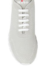 $820 Kiton Light Gray Cotton  Sneakers - (KT89251) - Parent
