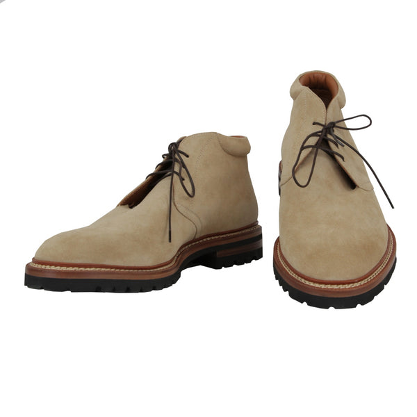 $1860 Kiton Beige Calf Leather Chukka Boots - (KT814242) - Parent