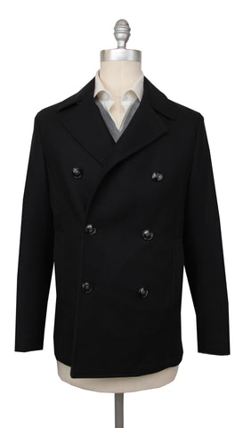 Kiton Black Peacoat