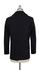 Kiton Dark Blue Wool Solid Coat - (KT37244) - Parent