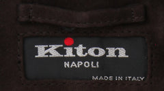 Kiton Dark Blue Wool Solid Coat - (KT37244) - Parent