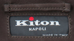Kiton Black Cashmere Solid Peacoat - (KT37246) - Parent